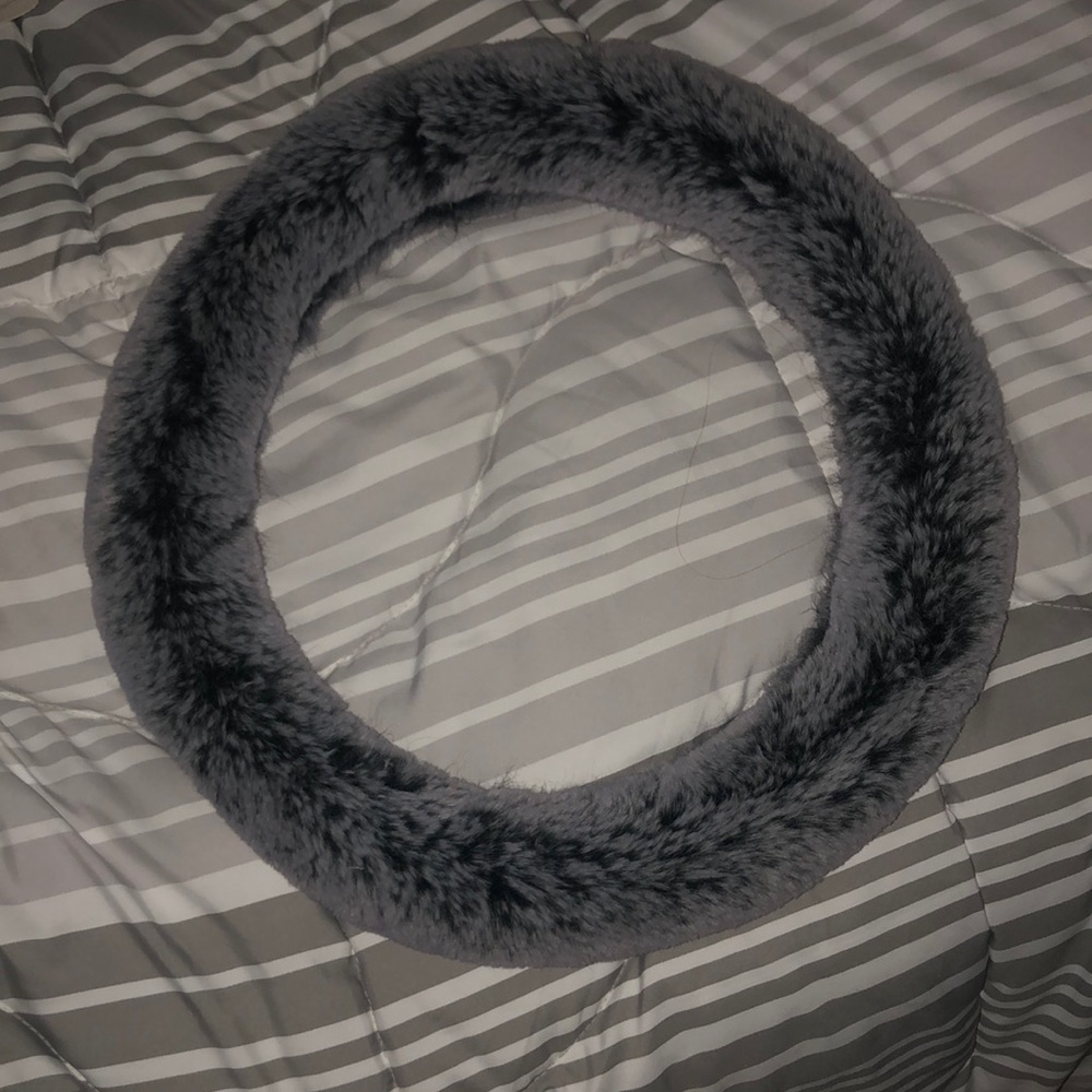 Fuzzy steering wheel cover